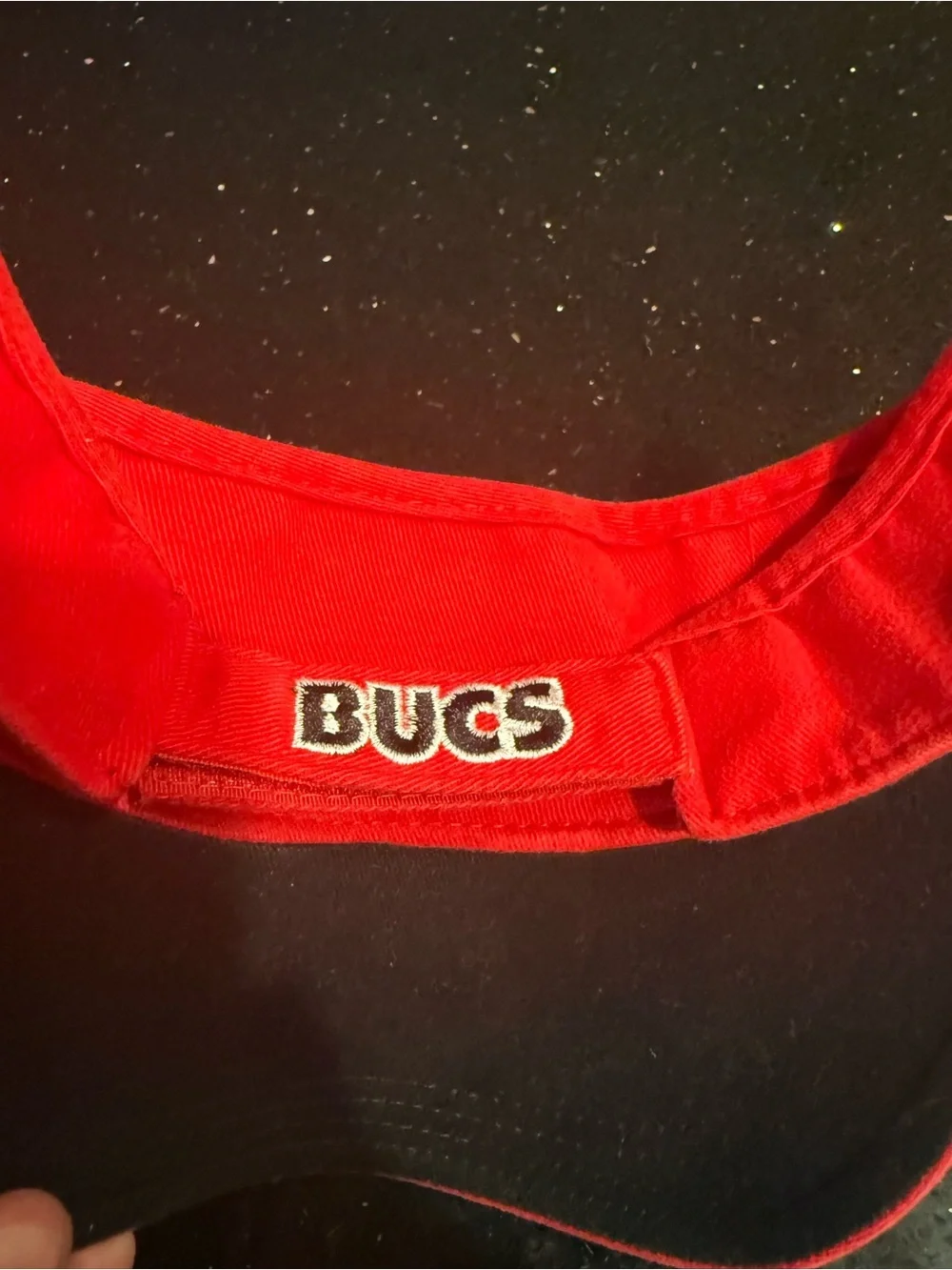 Tampa Bay Buccaneers Red Visor Hat
